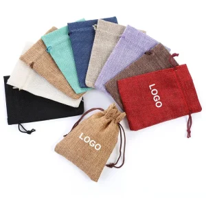 Various Sizes Drawstring Gift Bags Small Gift Bags with Drawstring Burlap Sacks for Wrapping Christmas Favors DIY Craft Bag